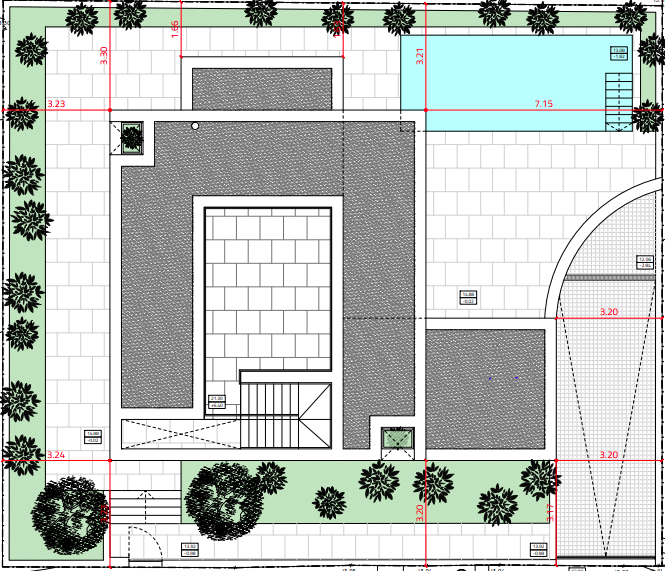 Marina Residence 50 - Floorplan for rooftop terrace